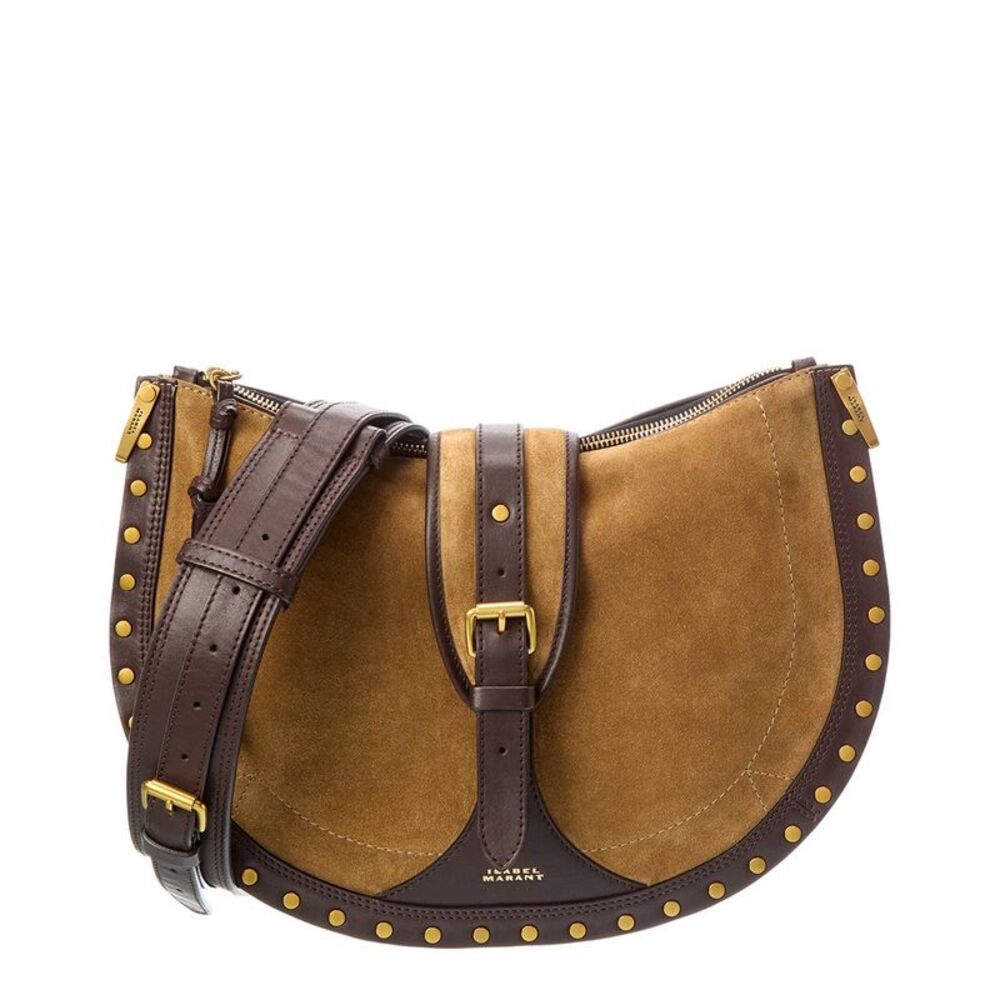 Isabel Marant Oskan Suede & Leather Shoulder Bag